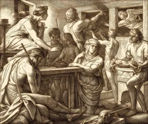 Historical Biblical Scenes Drucke: The Passover and Death of the Firstborn