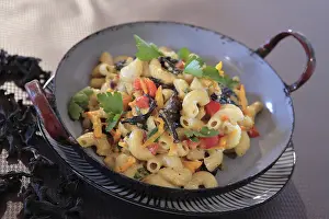 Noodle Meal Nutrition Drucke: Pasta pan dish