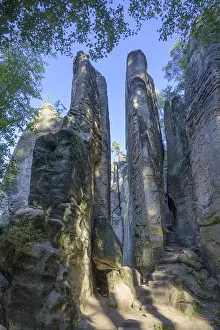 Czech Landscape Photography Drucke: Path through the Prachov Rocks