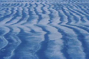 Deserted Coastal Area Drucke: Pattern in the beach sand, India coastline