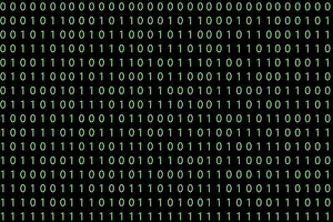 Dark Background Design Drucke: Pattern with binary code on dark background