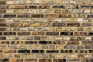 Deserted Brick Walls Drucke: Pattern and structure of a brick wall