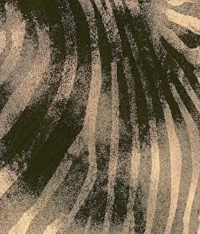 Drucke von Musterhaftes abstraktes Kunstwerk mit schwarzen und beigeen Streifen in einem texturierten, kontrastreichen Design Texturiertes Abstraktes Kunstwerk Drucke: Musterart mit schwarzen und beigeen Streifen in einem texturierten Muster.
