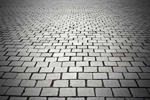 Empty City Street View Drucke: Pavement surface