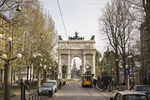 Northern Italy Landmark Drucke: The Peace Gate, Arco della Pace