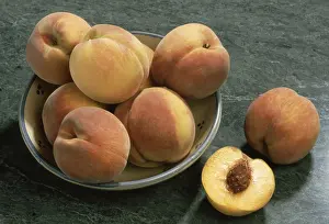 Fresh Grocery Produce Drucke: Peaches