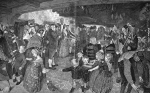 Agricultural History Images Drucke: Peasant Wedding in Lower Germany