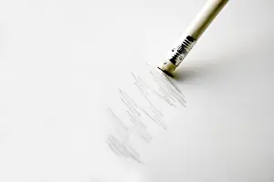 Office Stationery Drucke: Pencil with eraser