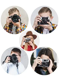 Collage Drucke: Menschen Collage-Design-Grafiker