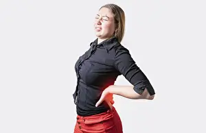 Fitness And Health Issues Drucke: People with spine problems isolated