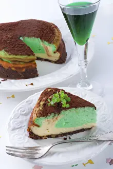 Dairy Product Image Drucke: Peppermint cake