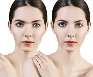 Eyebrow Correction Drucke: Perfect eyebrows before and after correction