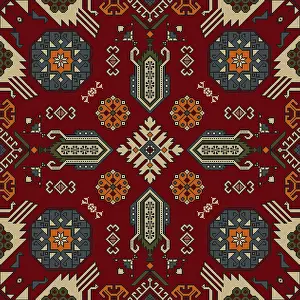 Vector Template Design Drucke: Persian seamless pattern, vector template design