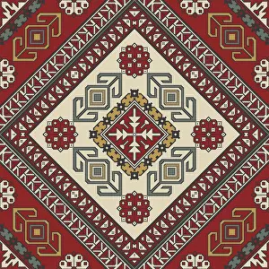 Vector Template Design Drucke: Persian seamless pattern, vector template design