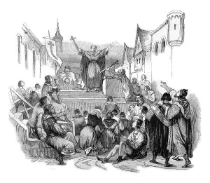 Medieval Warfare Art Drucke: Peter the Hermit preached the First Crusade