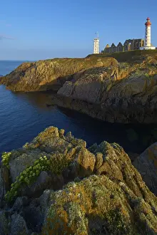 European Coastal Tower Drucke: Phare de Saint Mathieu, lighthouse with monastery ruins