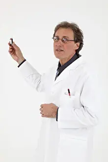 European Medicine Drucke: Pharmacist with medication, Germany