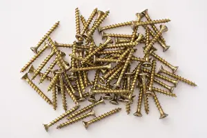 Bright White Background Photos Drucke: Phillips screws on a white background