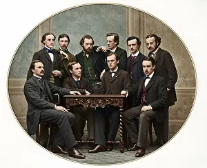 East Germany Historical Image Drucke: The Philosophical Association of Leipzig