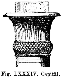 Deserted Ancient Ruins Drucke: Phoenician column, column head