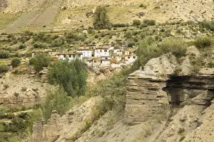 Himalayan Mountain Range Drucke: Phugtal Gompa, a remote Buddhist monastery
