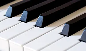 Musical Instrument Detail Drucke: Piano keys