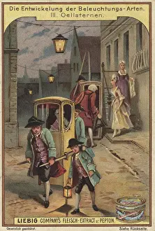 Historic Urban Environment Drucke: Picture series The development of lighting types