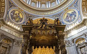 Christian Church Interior Drucke: A picture of the upper section of the St