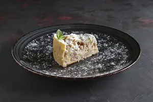 Autumn Dessert Drucke: Piece of apple cake