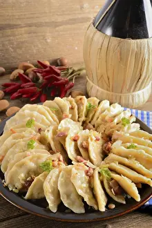 Polish Pastry Drucke: Pierogi.Polish dish