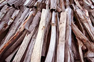 Burning Firewood Drucke: Piled up firewood