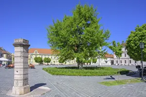 Drucke von Säule auf dem Hauptplatz von Tvrđa, Osijek, Gespanschaft Lika-Senj, Kroatien Säule auf dem Hauptplatz von Tvrđa, Osijek, Gespanschaft Lika-Senj, Kroatien Osijek Drucke: Pillorie auf dem Hauptplatz von Tvrđa