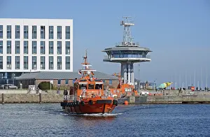 North German Landmarks Drucke: Pilot Boat and Navigation Tower