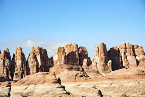 The Needles District Canyonlands Drucke: Pinnacles, rock formations The Needles District