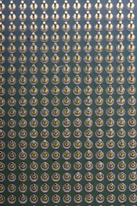 Personal Computer Components Drucke: Detail of the pins of a microprocessor