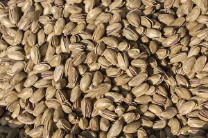 Deciduous Tree Fruit Drucke: Pistachio nuts with shell ready to eat