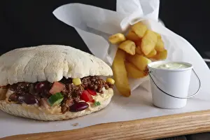 Pita Bread Drucke: Pita bread with fried stuffing