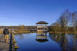German Federal Republic Viewpoint Drucke: Plank path to the observation tower