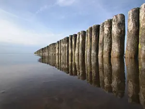 Mecklenburg Vorpommern Scenic Views Drucke: Planks in the water