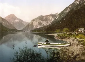 Austrian Waterfront Scene Drucke: The Plansee, in the district of Reutte