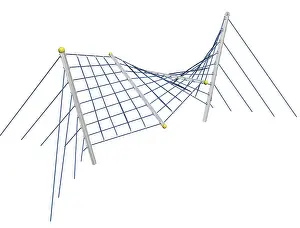 White Background Illustration Drucke: Play and climbing and crawling net