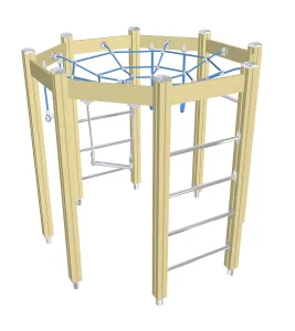 Studio Shot Image Drucke: Play climbing and crawling net