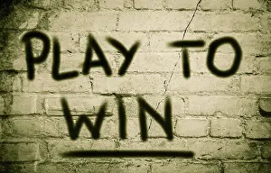 One Person Organisation Drucke: Play To Win Concept