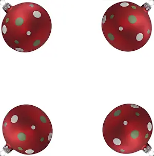 Christmas Tree Decorations Drucke: Plump Christmas decorations