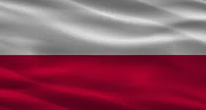 European National Flag Drucke: Poland flag background with texture