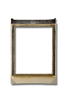 Indoor Studio Backgrounds Drucke: Empty polaroid frame