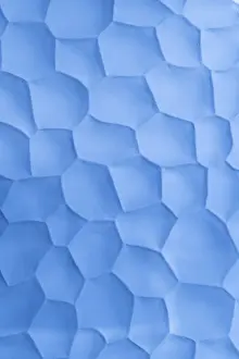 Triangular Building Design Drucke: Polygon blue mosaic background