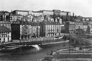 Old European Buildings Drucke: Polytechnic in Zurich, Switzerland