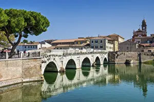 Northern Italy Historical Sites Drucke: Ponte d'Augusto, Rimini, Emilia-Romagna