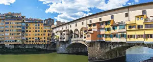 Ponte Vecchio Florence Drucke: Ponte Vecchio Bridge over Arno River